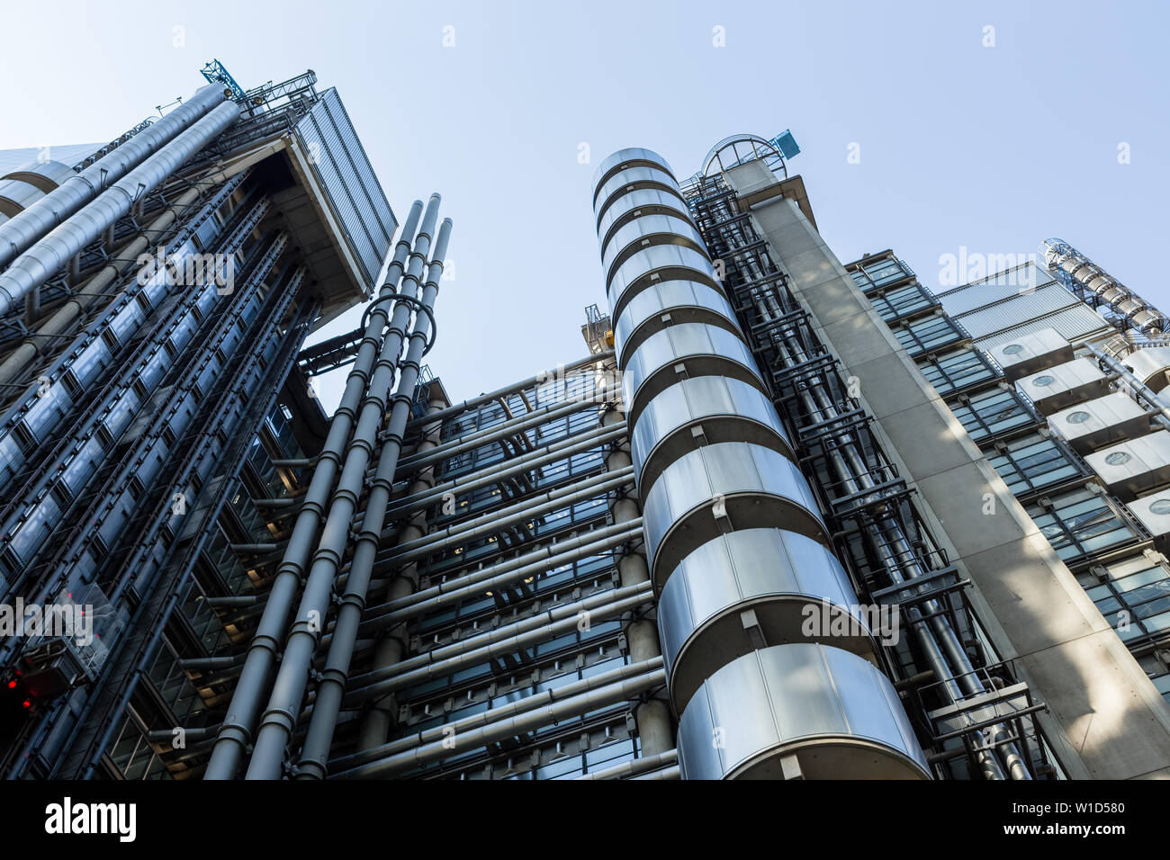 Die Lloyd's Building in London's Main finalcial Bezirk der Stadt. Das Gebäude ist ein führendes Beispiel der radikalen Bowellism Architektur. Stockfoto