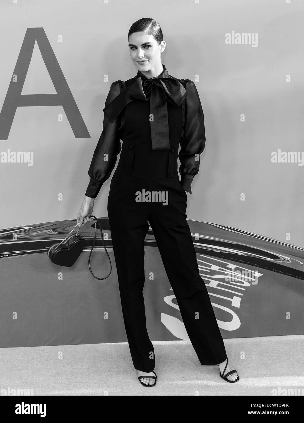New York, NY - 03. Juni 2019: Hilary Rhoda besucht 2019 CFDA Fashion Awards am Brooklyn Museum Stockfoto