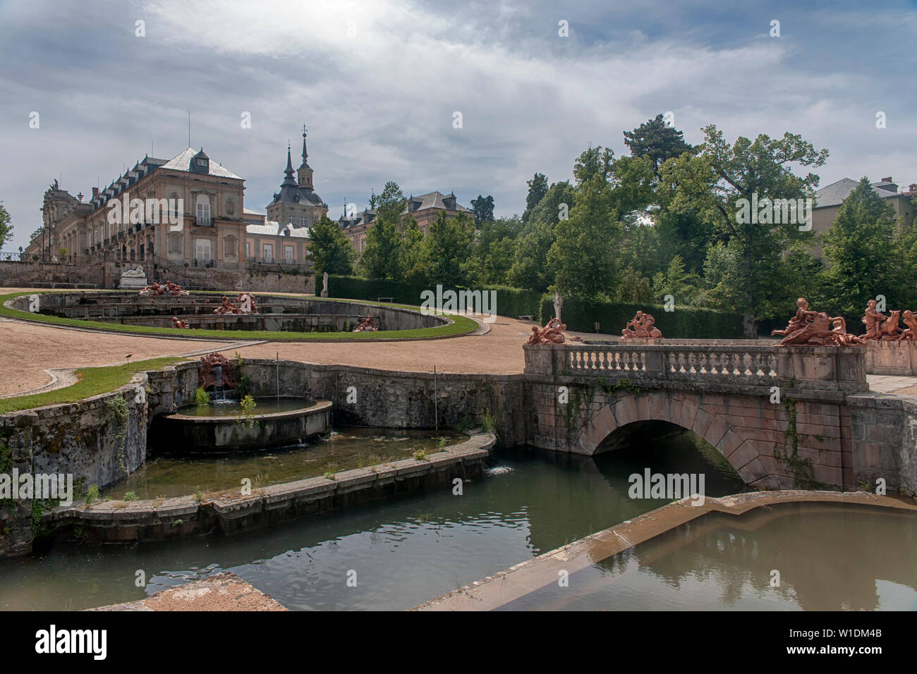 Königlicher Palast von La Granja de San Ildefonso, Spanien Stockfoto