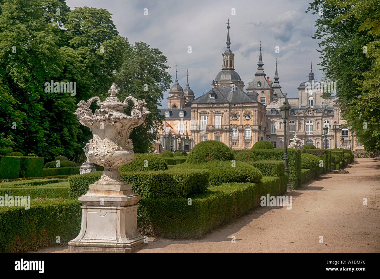 Königlicher Palast von La Granja de San Ildefonso, Spanien Stockfoto