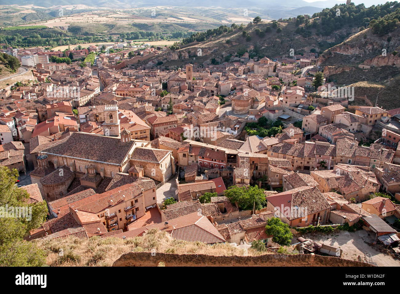 Mittelalterliche Stadt Daroca in der Region von Aragon, Spanien Stockfoto