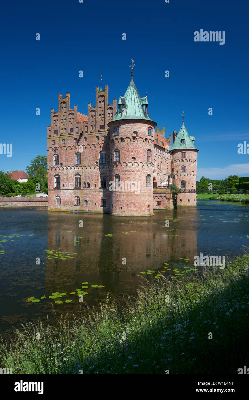 Egeskov Schloss, Fünen, Dänemark Stockfoto