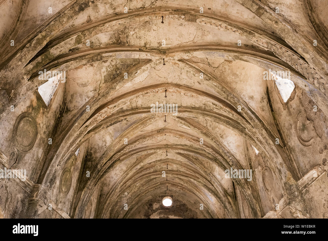 Die Decke der Kirche in Kayaköy Karmylassos vom 17. Jahrhundert, Türkei Stockfoto