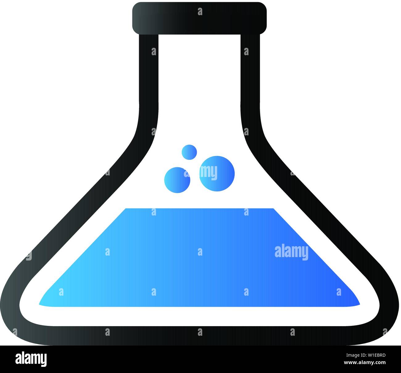 Becher Symbol in Duo Tone Farbe. Labore Forschung Biologie Chemie Stock Vektor