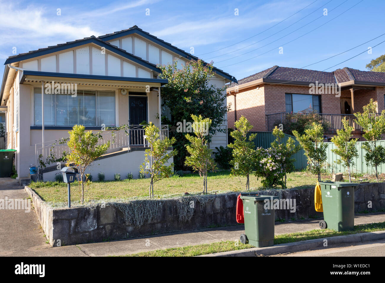 Freistehendes Haus in Sydney die Sydney Vorort von Gladesville, New South Wales, Australien Stockfoto