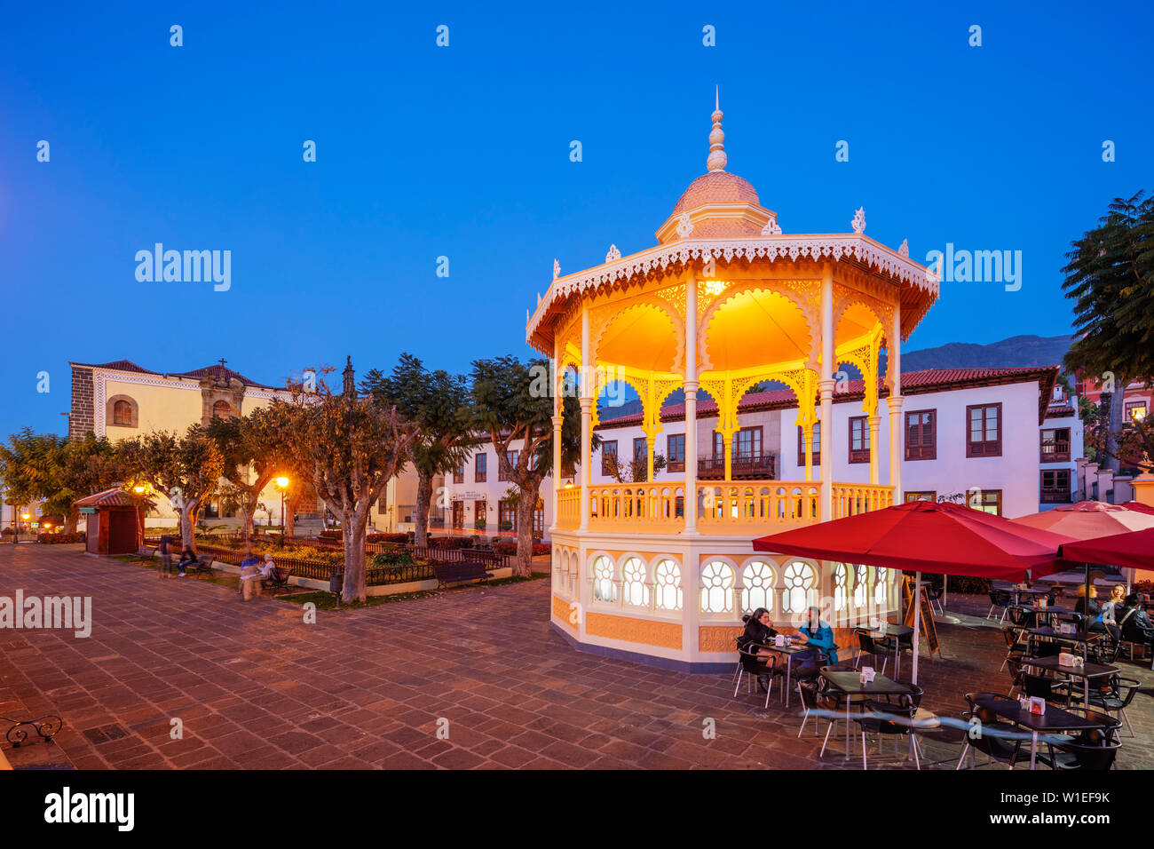 Plaza de la Constitucion, La Orotava, Teneriffa, Kanarische Inseln, Spanien, Atlantik, Europa Stockfoto