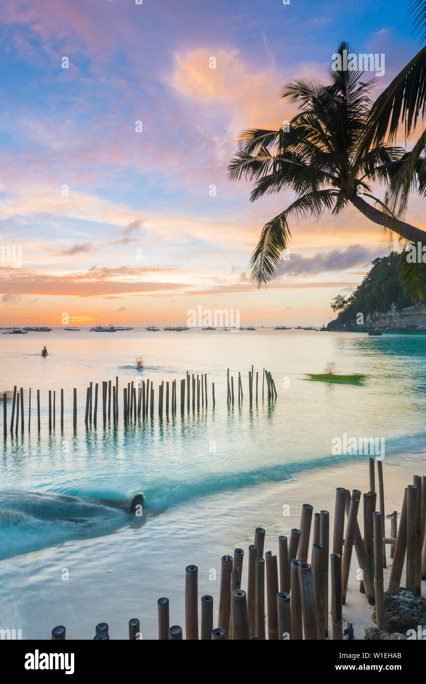 Dinwid Beach, Boracay, Western Visayas, Philippinen, Südostasien, Asien Stockfoto