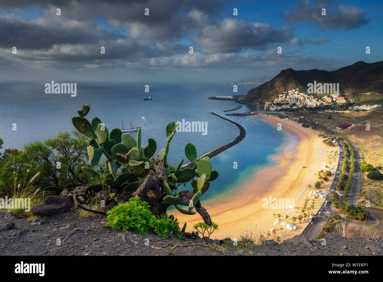 Playa de Las Teresitas, San Andres, Teneriffa, Kanarische Inseln, Spanien, Atlantik, Europa Stockfoto