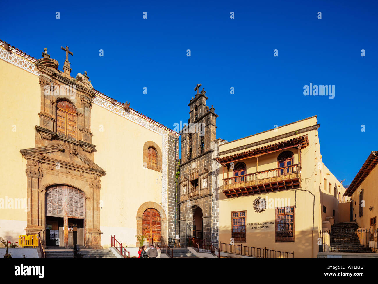 Die katholische Kirche von San Augustin, La Orotava, Teneriffa, Kanarische Inseln, Spanien, Atlantik, Europa Stockfoto