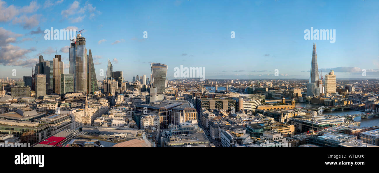 Panorama der Stadt London und der Shard, London, England, Vereinigtes Königreich, Europa Stockfoto