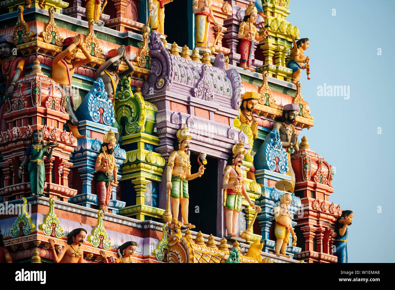 Velanai Ayyanaar Kovil Hindu Tempel, Insel Kayts, Northern Province, Sri Lanka, Asien Stockfoto