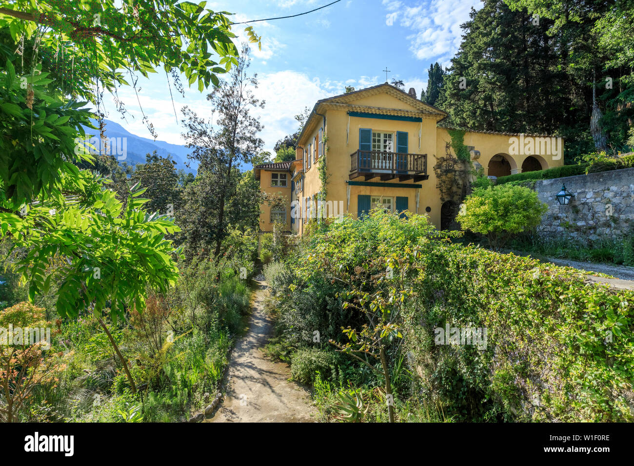 Frankreich, Alpes Maritimes, Menton, Jardin Serre de La Madone (Serre de La Madone Garten), major Lawrence Johnston villa (obligatorische Erwähnung von Gard Stockfoto