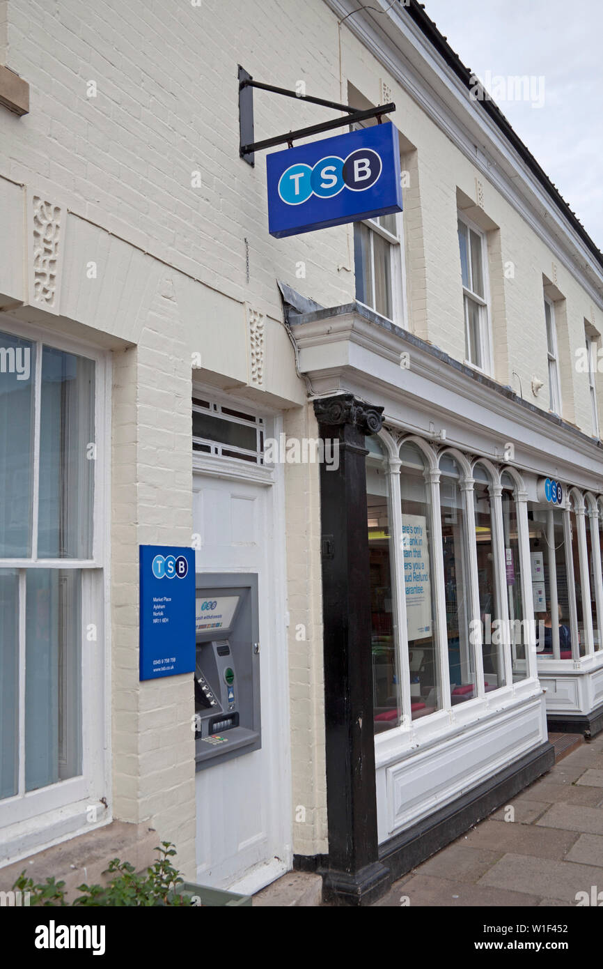Bank Aylesbury, Norfolk, England, Großbritannien Stockfoto