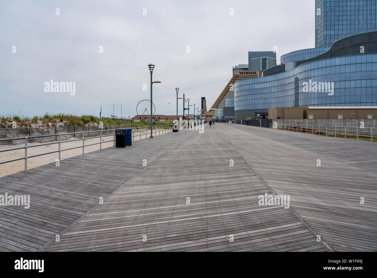Showboat Casino Atlantic City Boardwalk auf New Jersey Küste Stockfoto