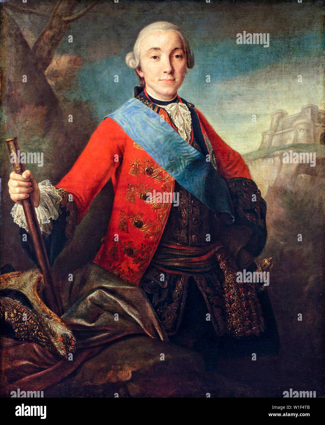 Fjodor Rokotov, Peter III., Kaiser von Rußland, 1728-1762, Portrait Malerei, 1758 Stockfoto