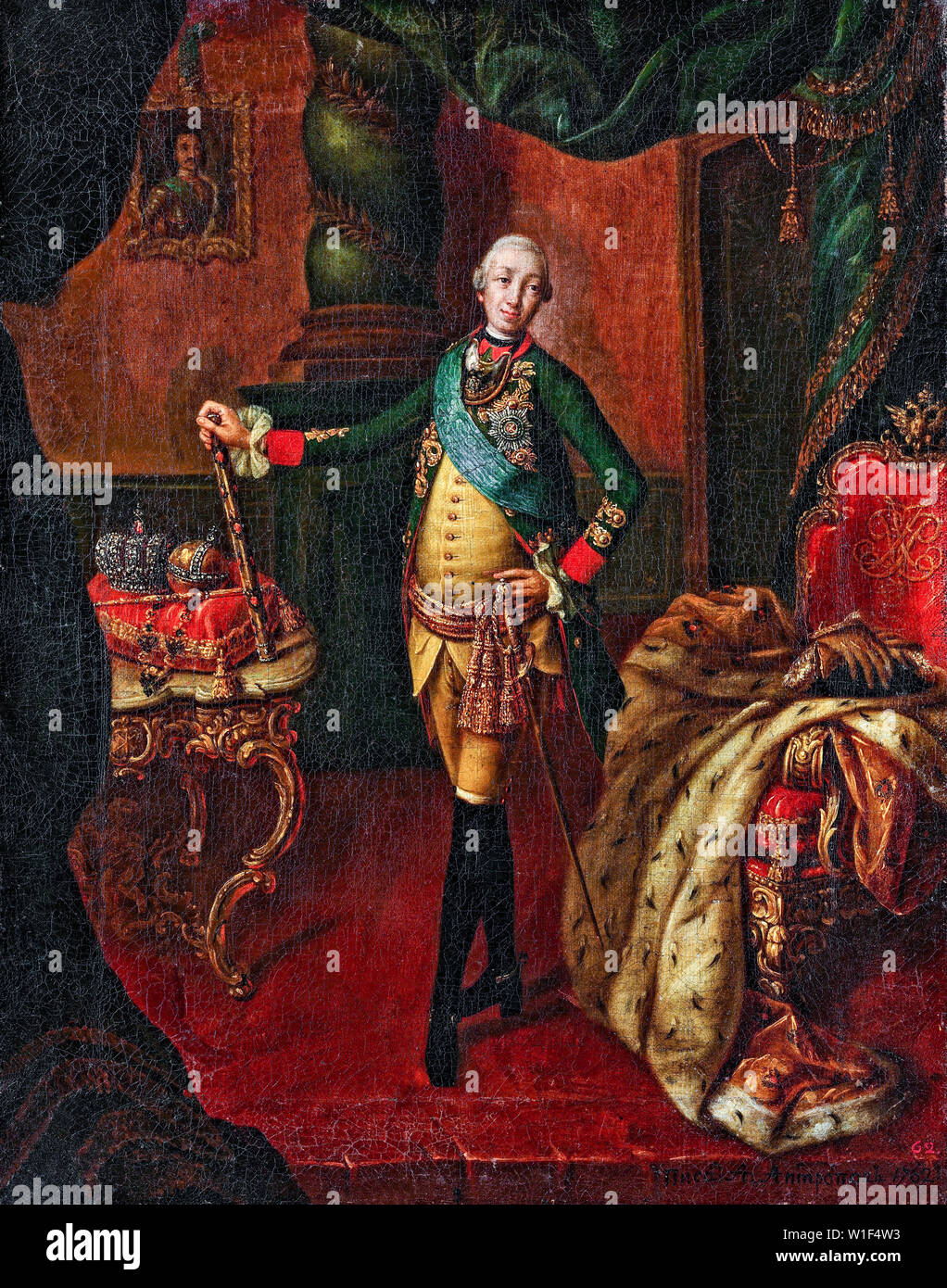 Alexsey Antropov, Peter III. von Russland, 1728-1762, Portrait Malerei, 1762 Stockfoto