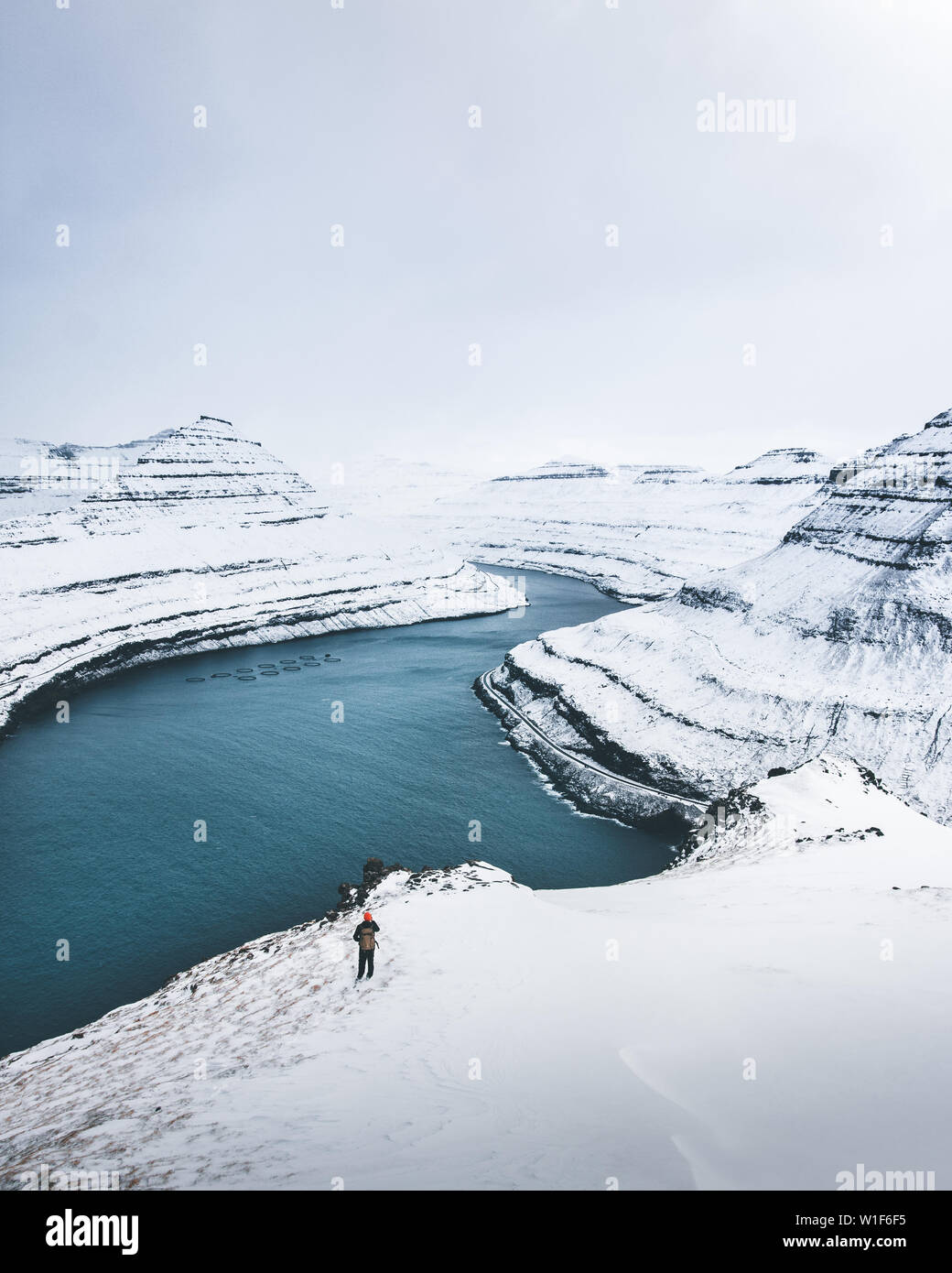 Gletscher Wasser Winter Kalt Schnee Stockfoto