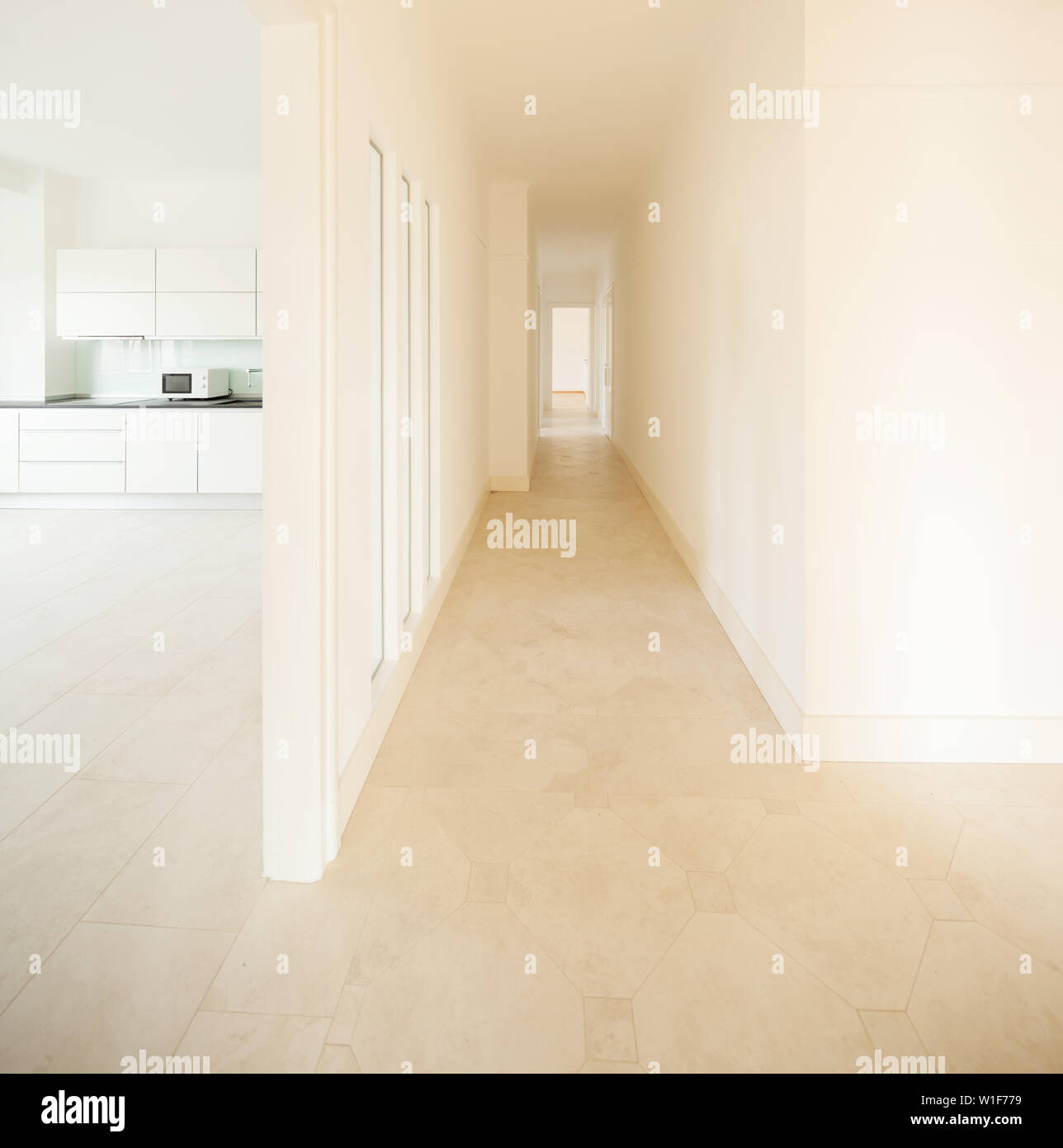 Weißen Flur und leeren Raum Stockfoto
