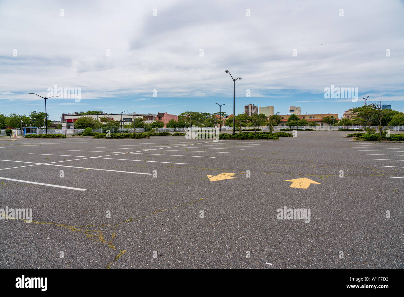 Leeren Parkplatz in Atlantic City in New Jersey Küste Stockfoto