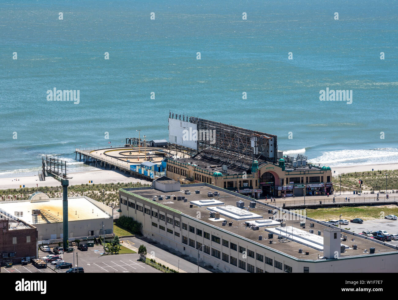 Schiffs Central Pier in Atlantic City in New Jersey Küste Stockfoto