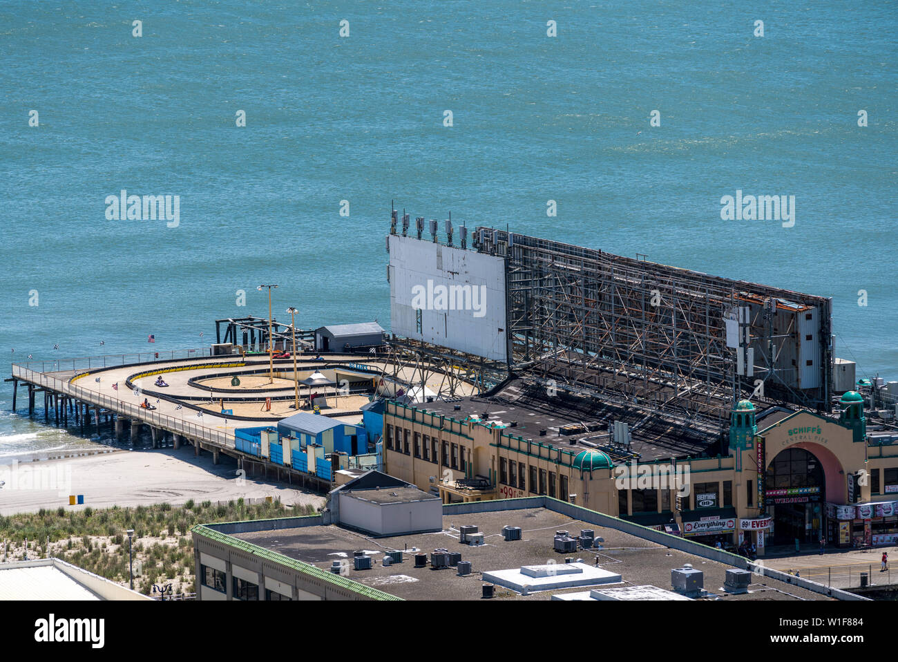 Schiffs Central Pier in Atlantic City in New Jersey Küste Stockfoto