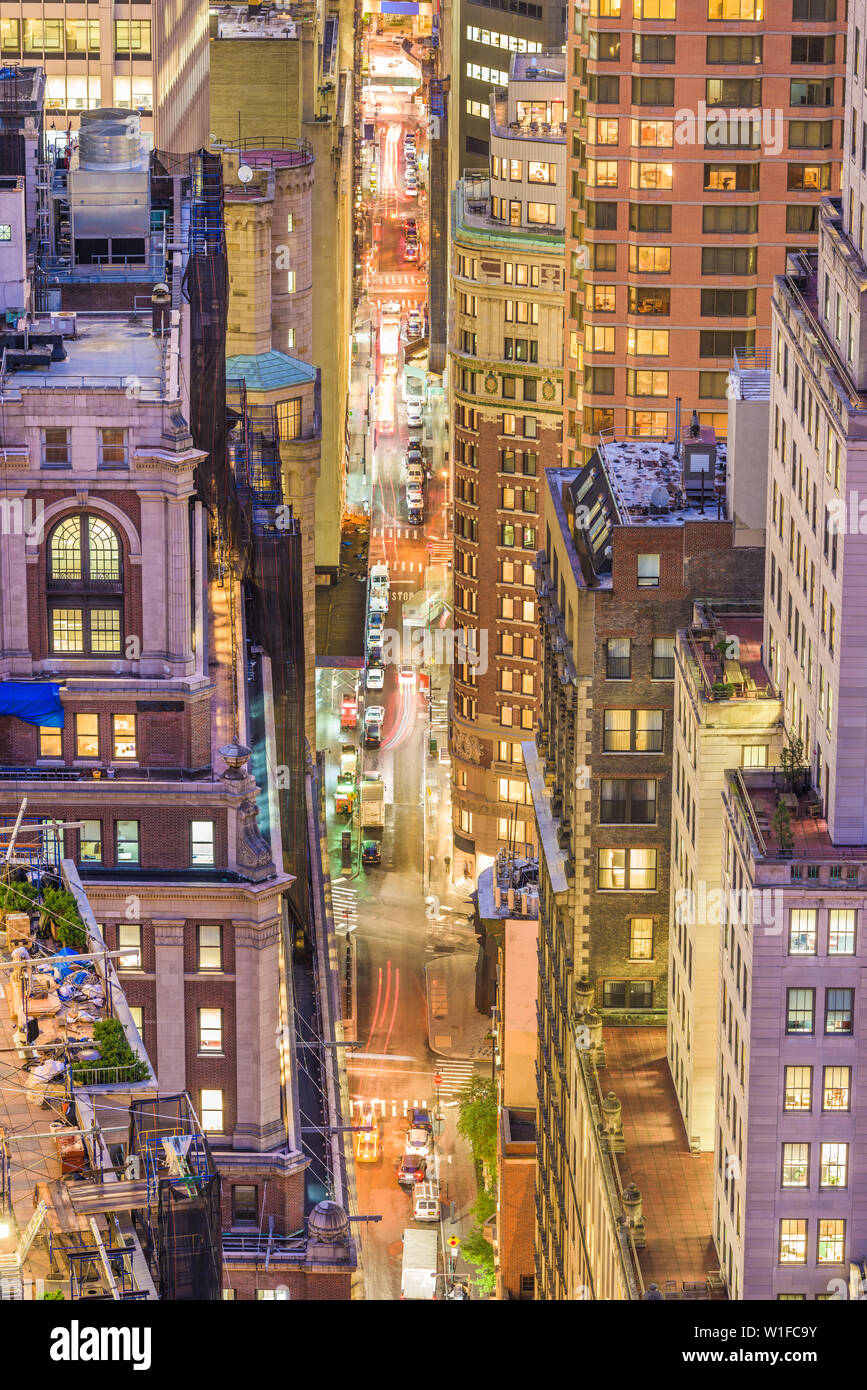 New York, New York, USA Stadtbild. Stockfoto
