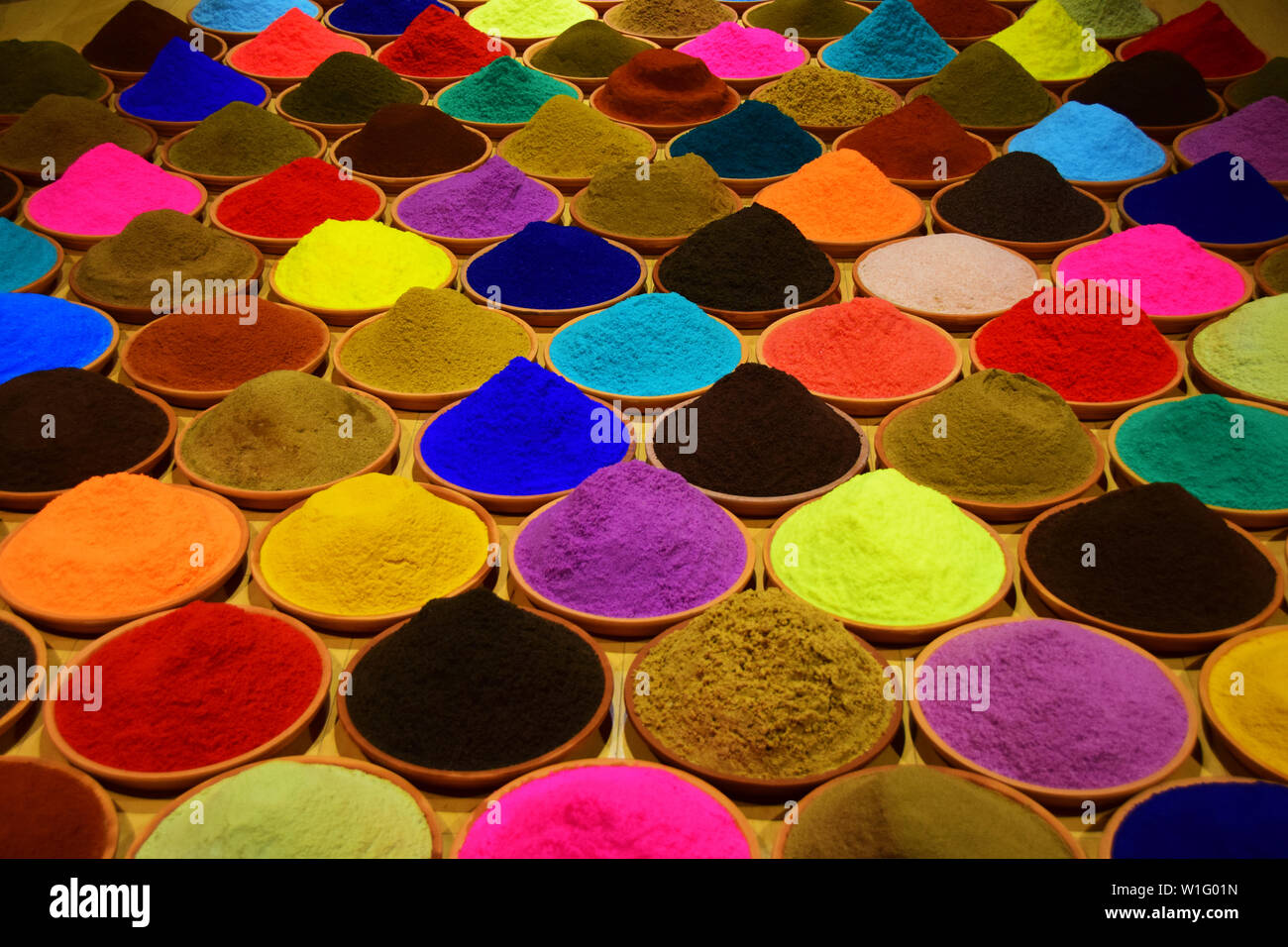 Bunte Gewürze Stockfoto