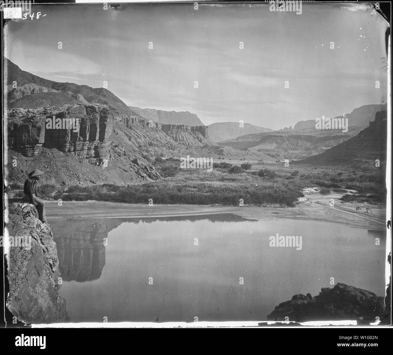 Blick auf den Colorado River in den Mund von PARIA Creek, Arizona Stockfoto