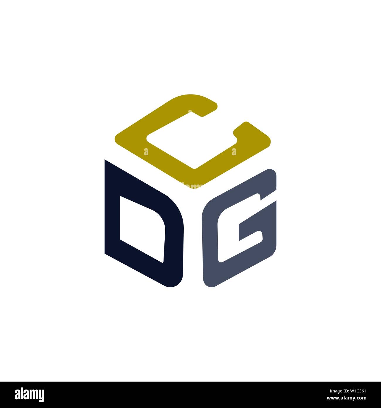 CDG Logo Branding Schreiben. Vector Graphic Design. Nützlich als Symbol ...