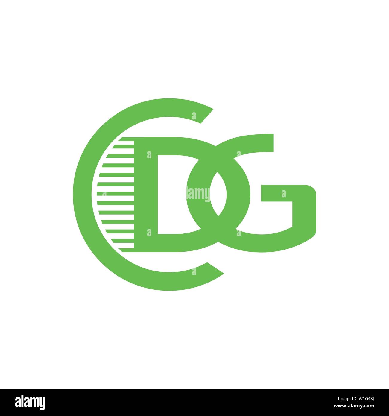 CDG Logo Branding Schreiben. Vector Graphic Design. Nützlich als Symbol ...
