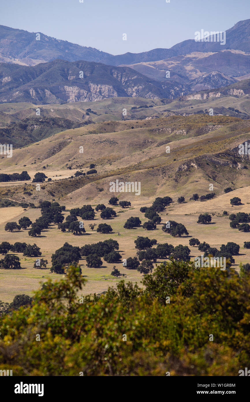 Aussichtspunkt Lake Cachuma in der kalifornischen Landschaft, USA Stockfoto