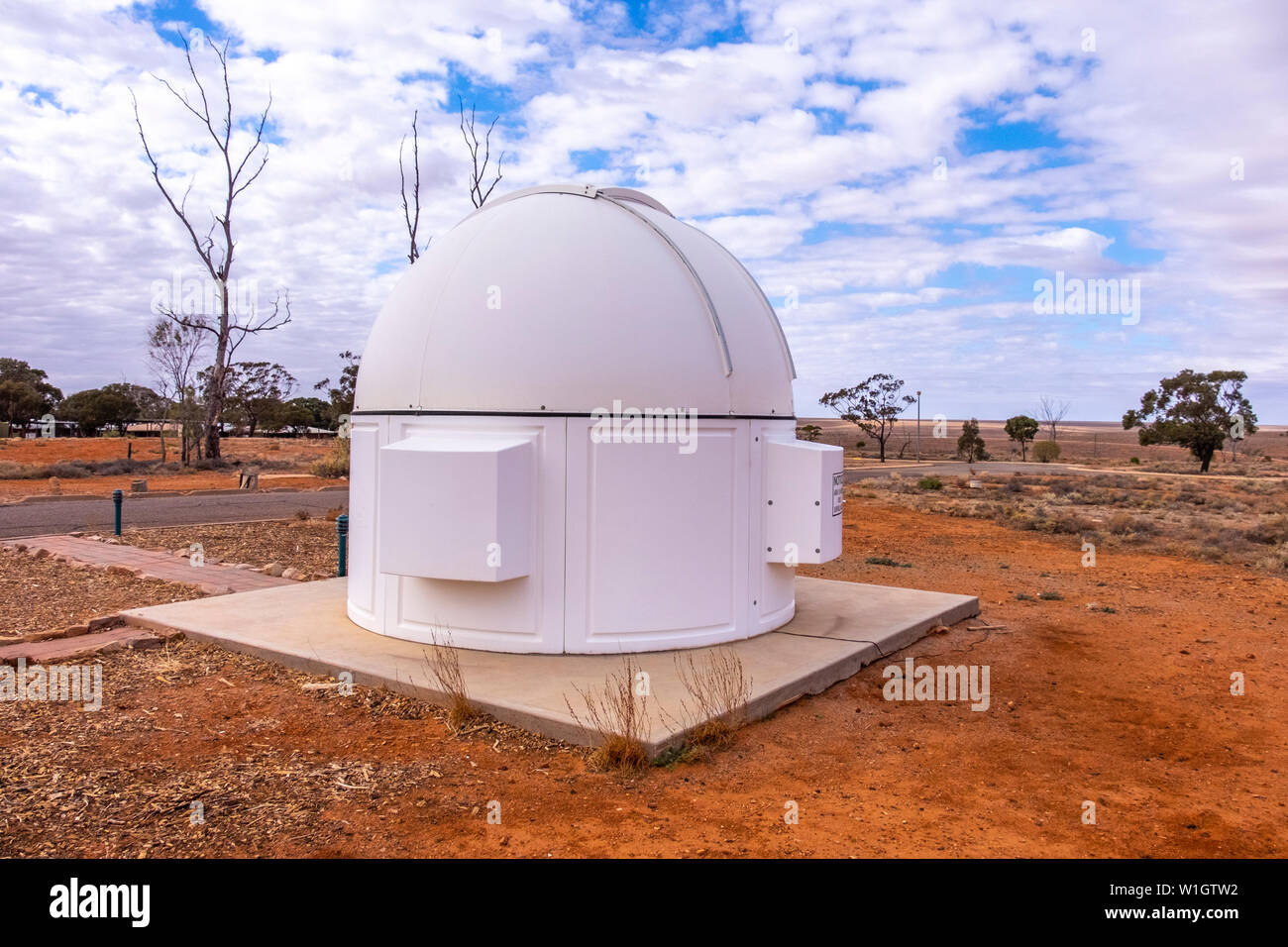 Woomera Nationale Luft- und Raketenabwehr Park, Royal Australian Air Force (RAAF) Woomera Heritage Centre, South Australia. Stockfoto