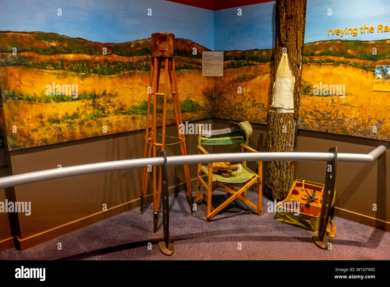 Woomera Nationale Luft- und Raketenabwehr Park, Royal Australian Air Force (RAAF) Woomera Heritage Centre, South Australia. Stockfoto