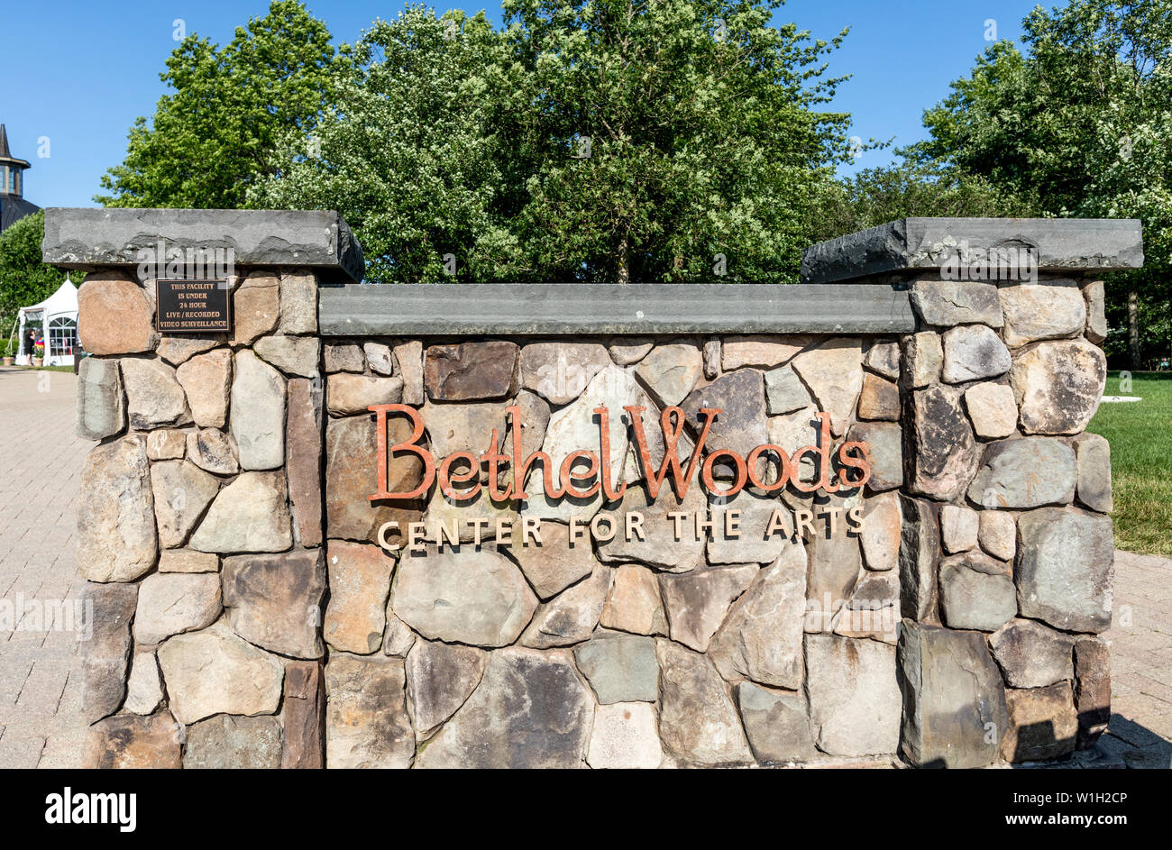 Das Museum von Woodstock Festival in Bethel Woods New York State USA Stockfoto