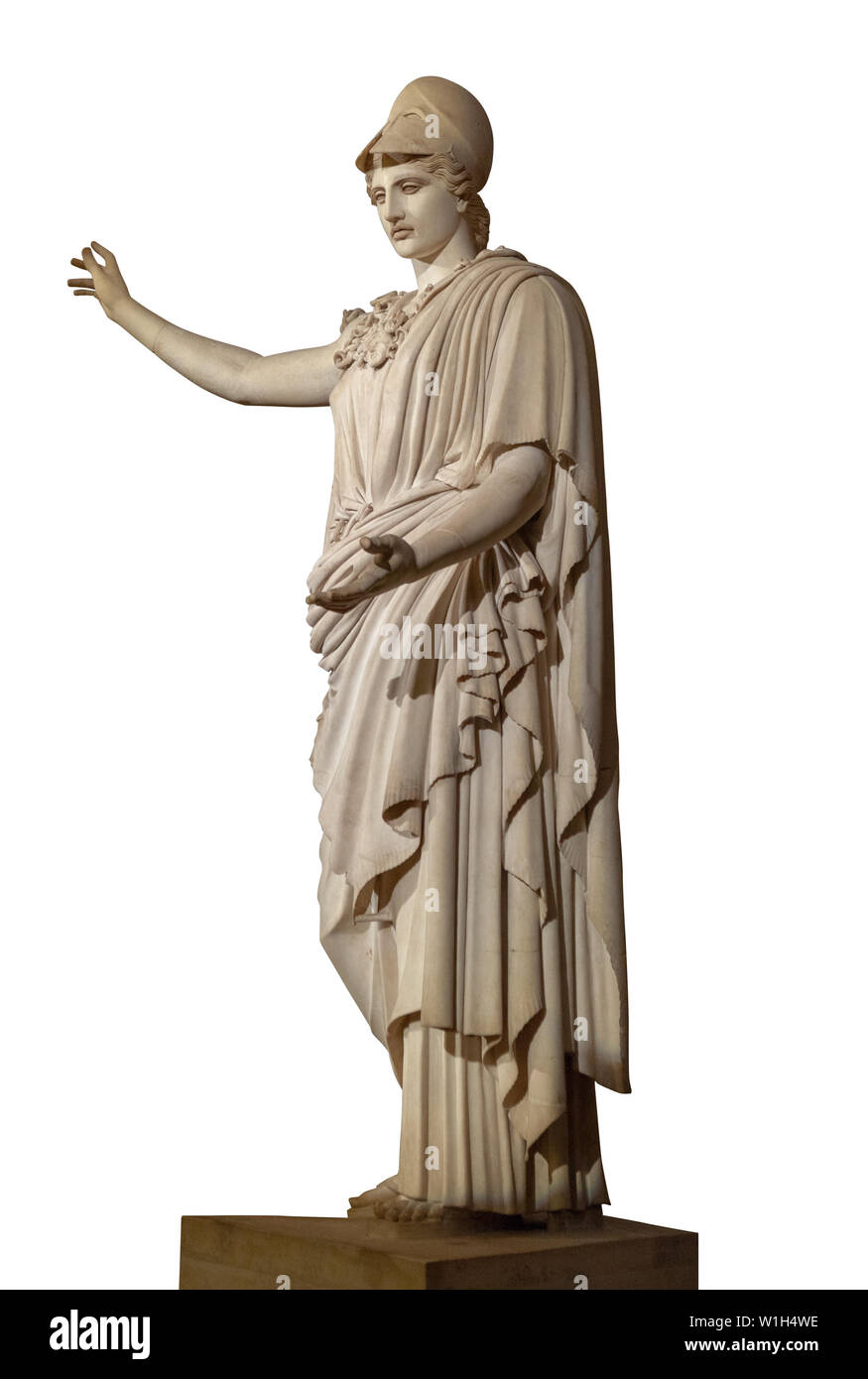 Das Athena von Velletri Velletri oder Pallas ist ein Typ der klassischen Marmor Statue der Athene, das Tragen eines Helmes. Stockfoto