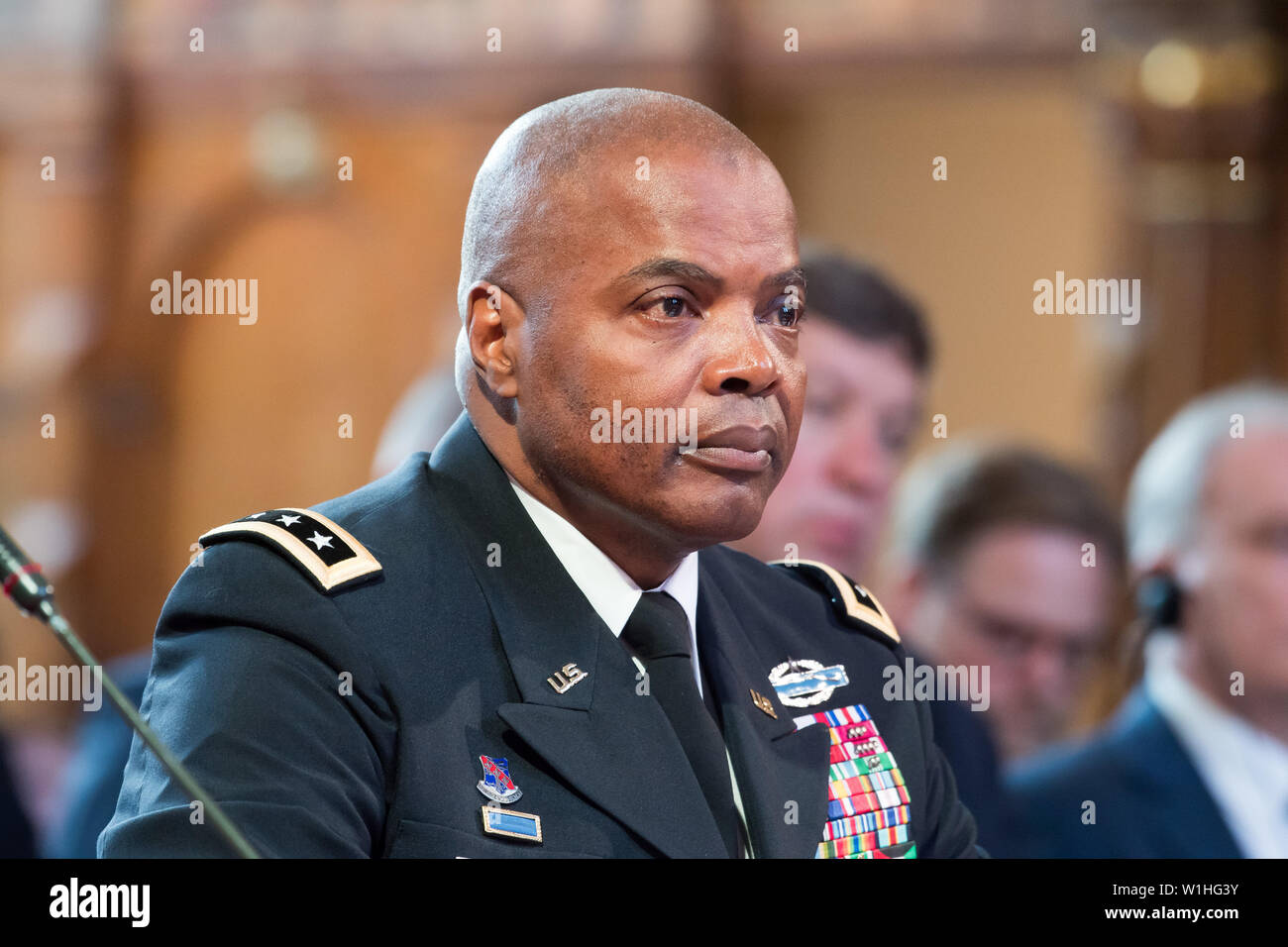 Generalleutnant Stephen M. Twitty, Stellvertretender Kommandant, United States European Command während ein Feld Anhörung der US-Kommission für Sicherheit und Zusammenarbeit Stockfoto