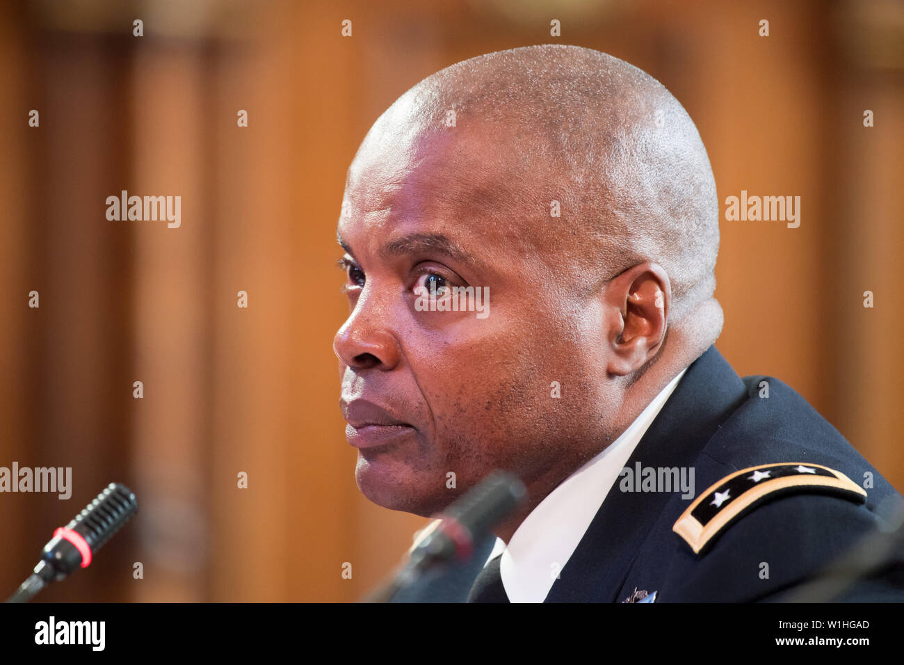 Generalleutnant Stephen M. Twitty, Stellvertretender Kommandant, United States European Command während ein Feld Anhörung der US-Kommission für Sicherheit und Zusammenarbeit Stockfoto