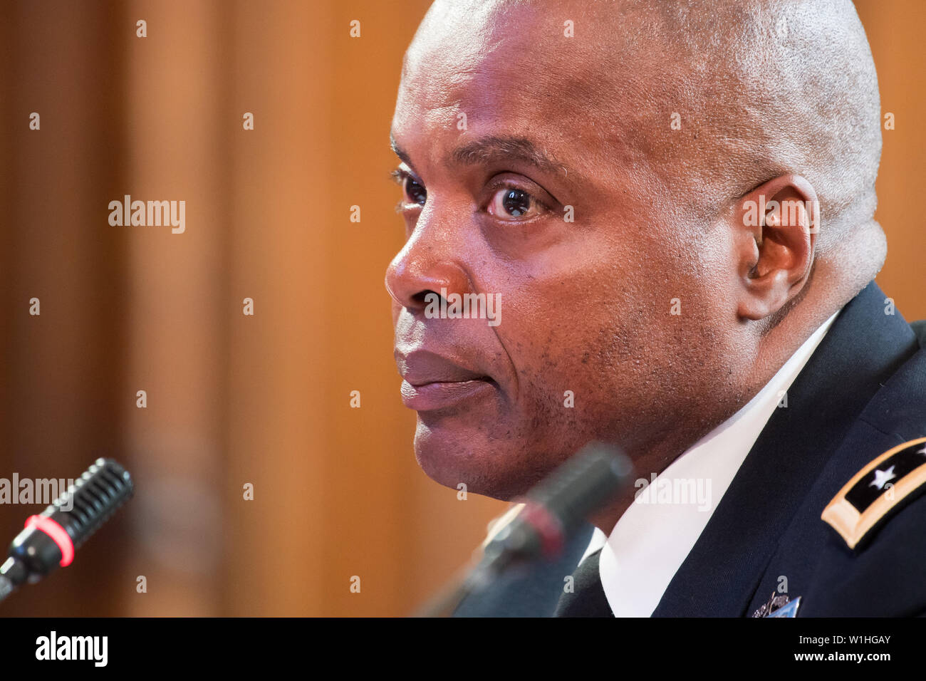 Generalleutnant Stephen M. Twitty, Stellvertretender Kommandant, United States European Command während ein Feld Anhörung der US-Kommission für Sicherheit und Zusammenarbeit Stockfoto