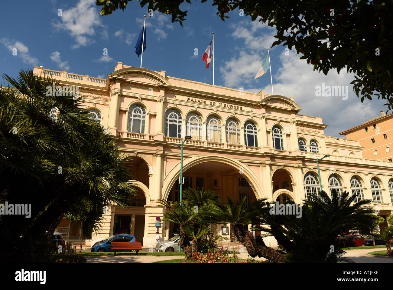 Palais de l'Europe in Menton (Theater- und Konzertsaal in Menton) Frankreich Stockfoto