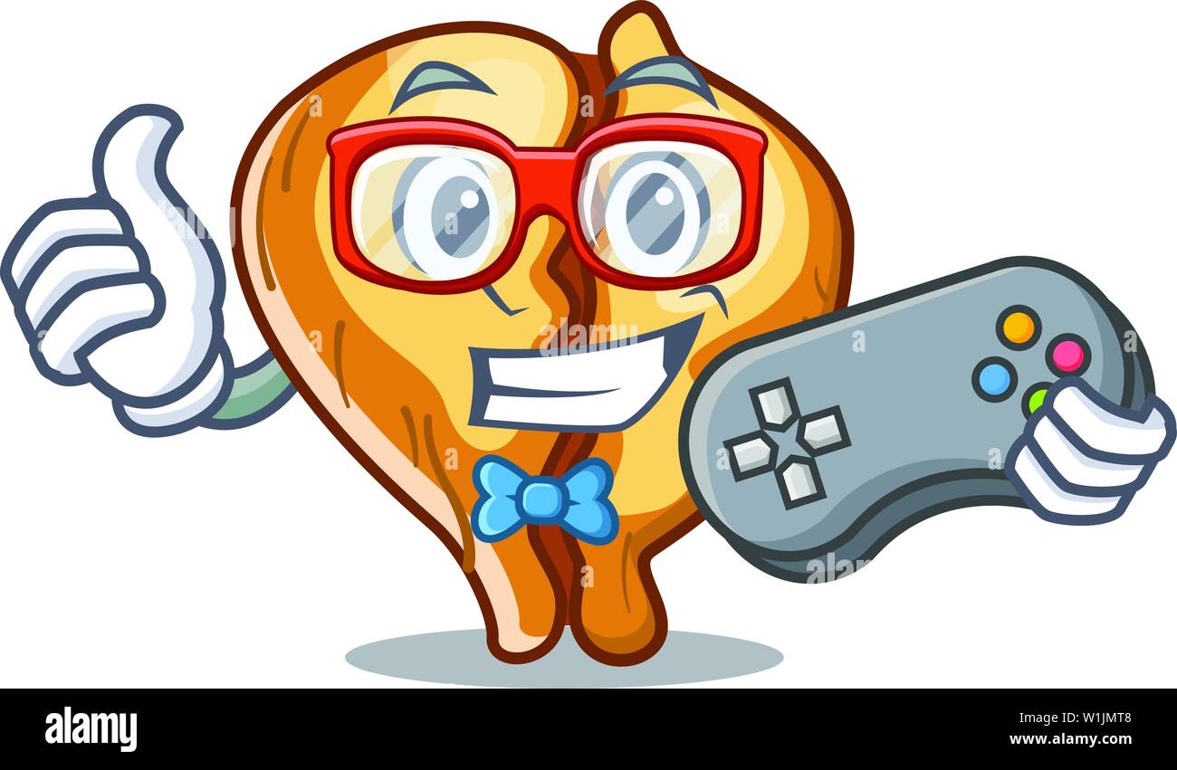 Gamer Tortellini in Cartoon Board serviert Stock Vektor