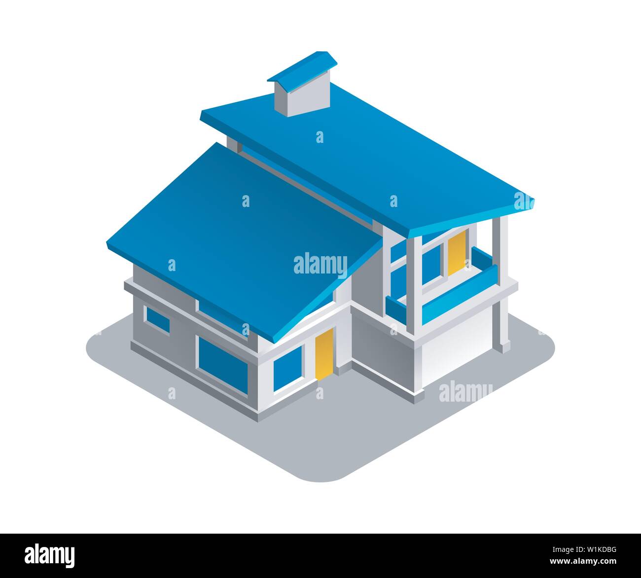 Private Haus Stock Vektor