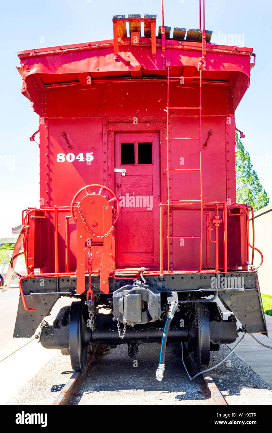 Illinois Central red caboose Wagen Wagen in Paducah Kentucky USA  Stockfotografie - Alamy