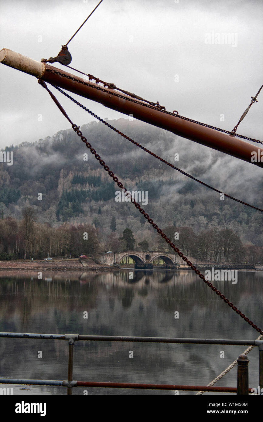 Eine Brücke zu weit Stockfoto