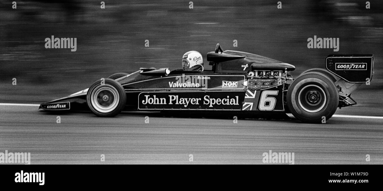 Gunnar Nilsson in seiner Formel-1-Lotus an Anderstorp 1977 Stockfoto