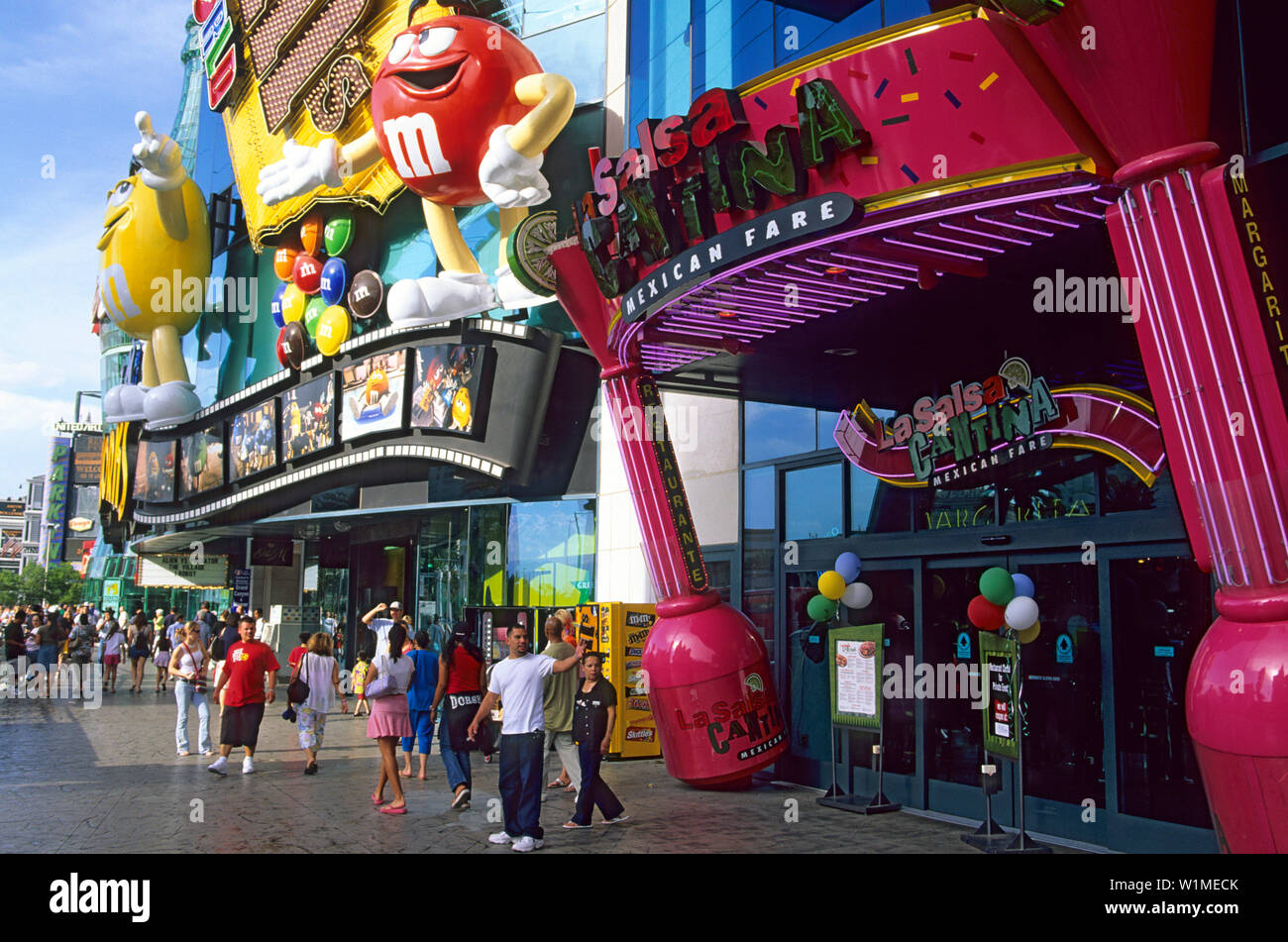 Mall am Las Vegas Boulevard, Las Vegas Boulevard, Las Vegas, Nevada, USA Stockfoto