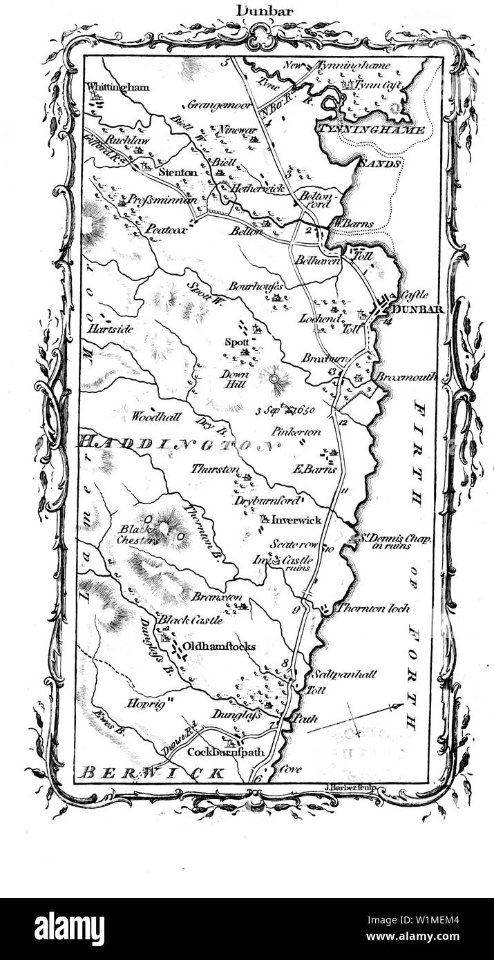 Großbritannien Karte. Altes Bild Stockfoto