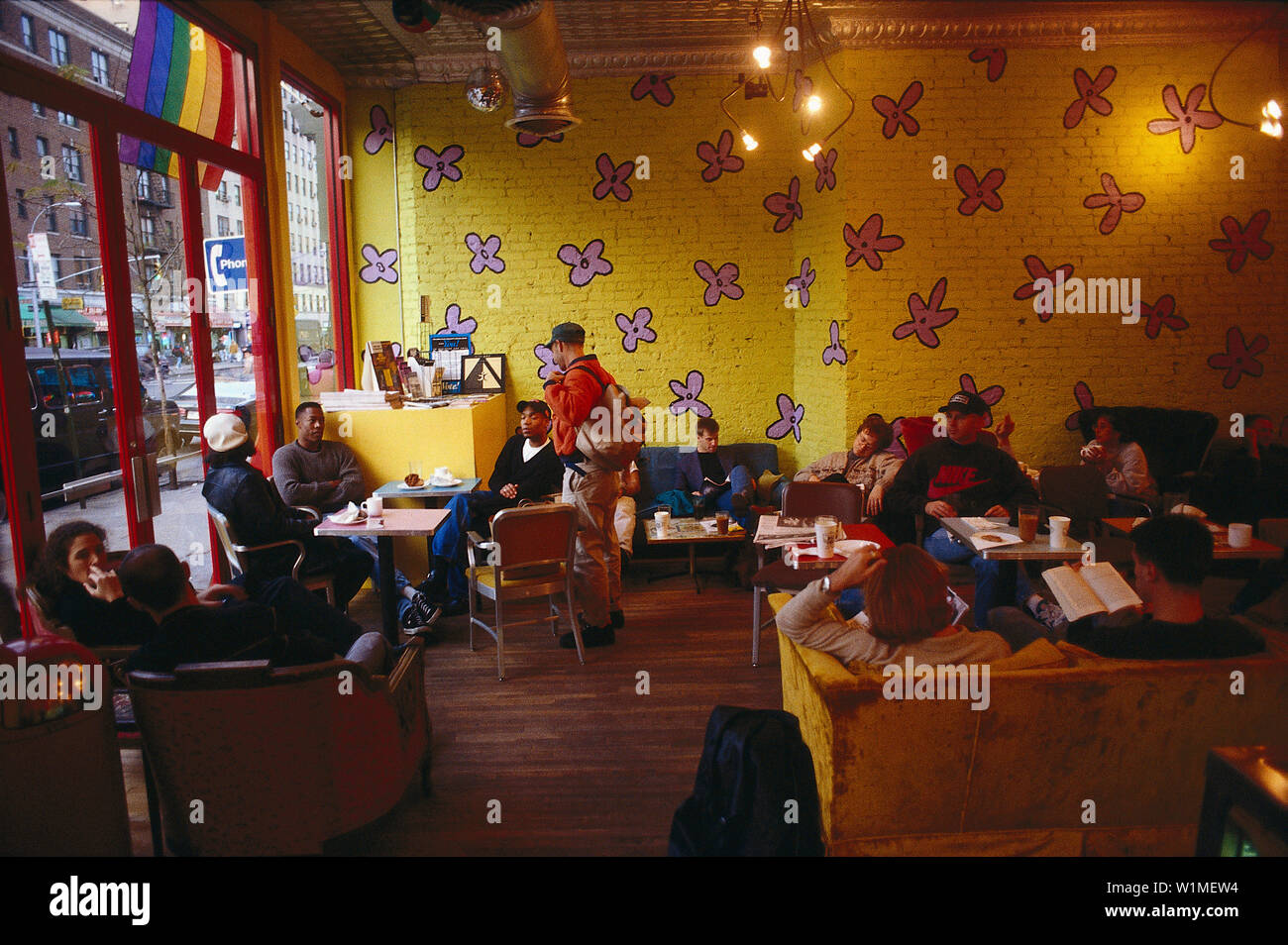 Große Tasse Cafe, 8th Avenue, New York, USA Stockfoto