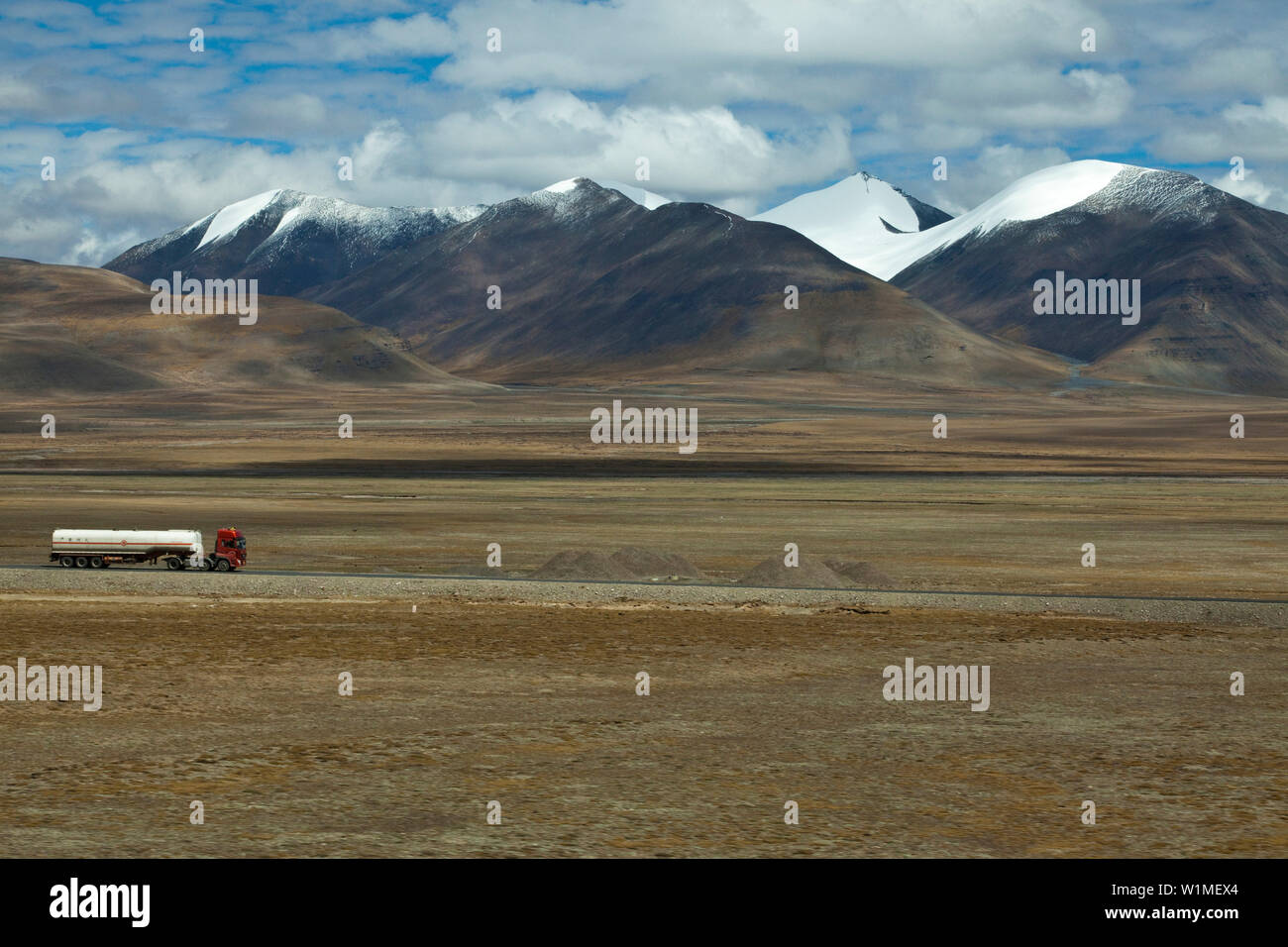 Landschaft auf der tibetischen Hochebene, autonomen Region Tibet der Volksrepublik China Stockfoto