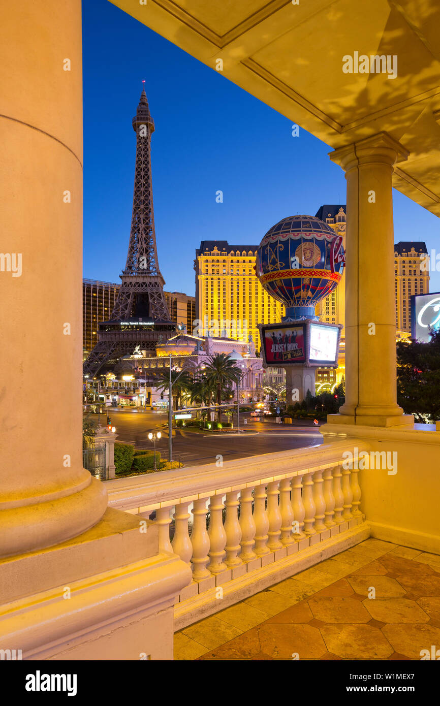 Paris Hotel in Las Vegas, Strip, South Las Vegas Boulevard, Las Vegas, Nevada, USA Stockfoto