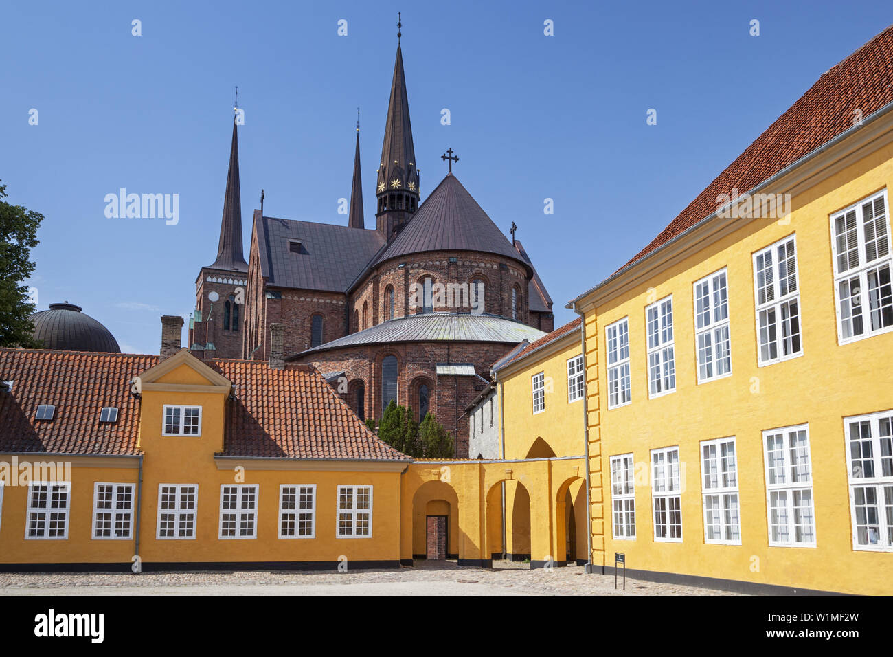 Palast und der Kathedrale von Roskilde, Insel von Neuseeland, Skandinavien, Dänemark, Nordeuropa Stockfoto